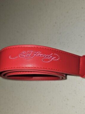 Ed Hardy solid Red women's Belt 37 inches Large